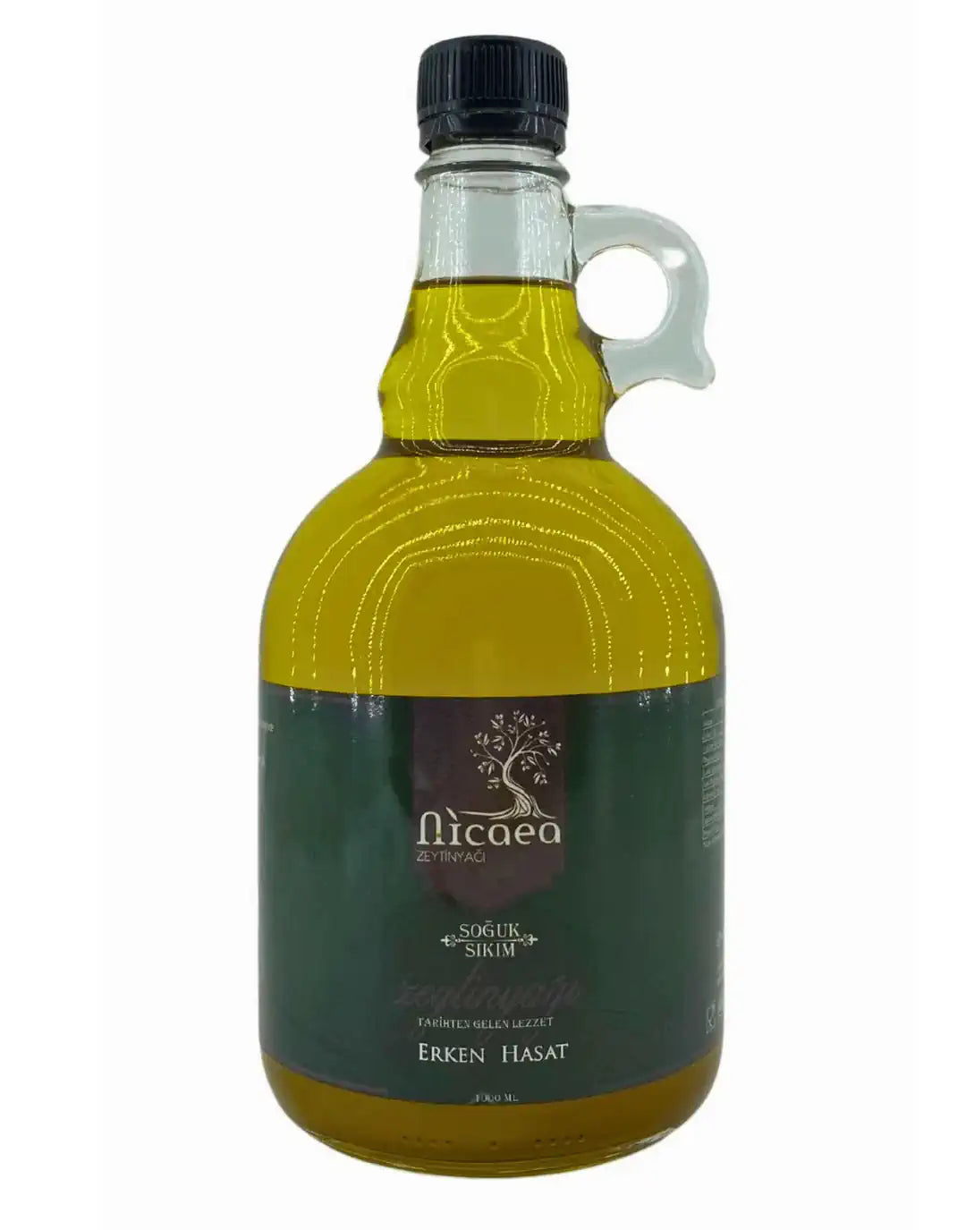 YENİ MAHSUL Erken Hasat Soğuk Sıkım Naturel Sızma Zeytinyağı - 1 Lt. Galon Şişe