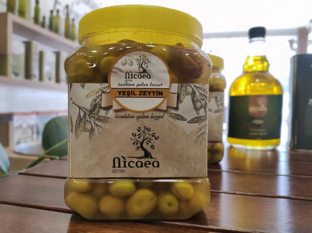 Edremit Çizik Yeşil Zeytin - 1 Kg YENİ MAHSUL