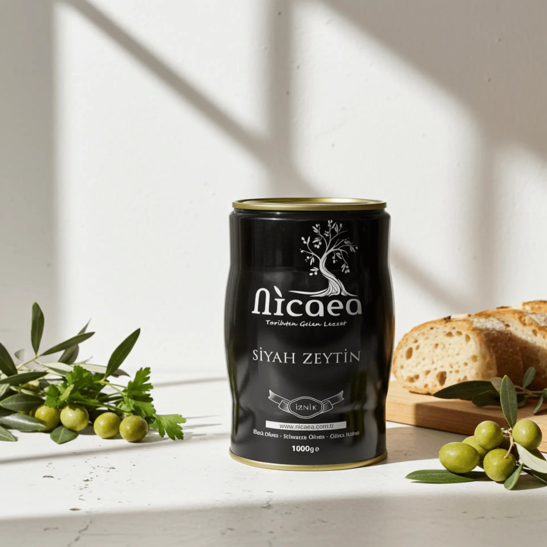 İznik Kuru Sele Zeytin L 1 Kg - Doğal ve Az Tuzlu – Nicaea Zeytinyağı