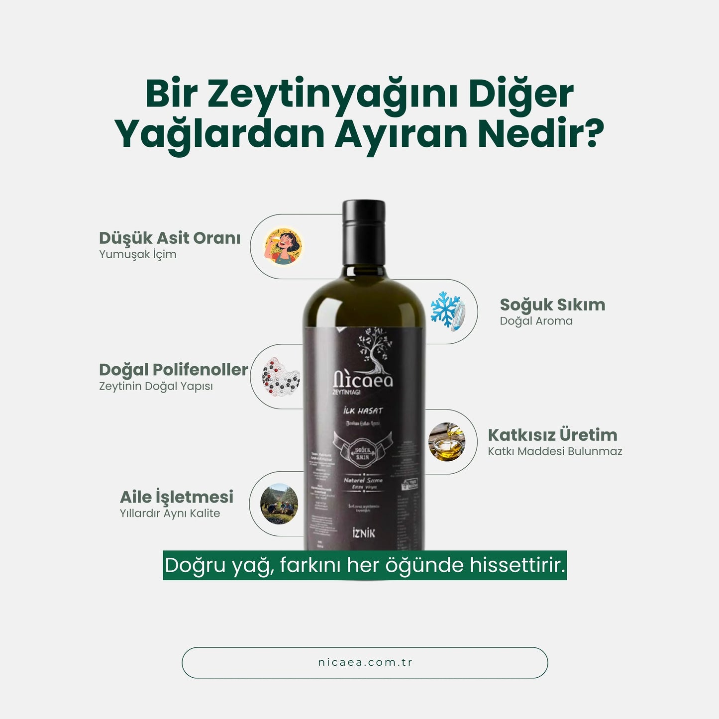 Zeytinyağlı Kantoron Yağı 250ml - Nicaea Zeytinyağı