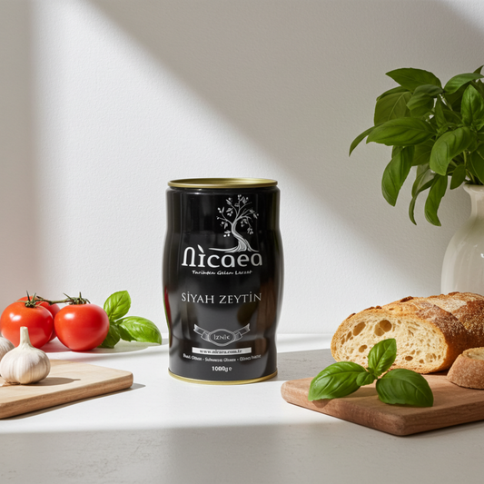 İznik Salamura Sofralık Zeytin XL Siyah Zeytin - 1 Kg