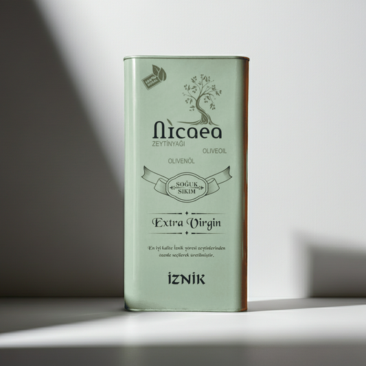 YENİ MAHSUL İlk Hasat Soğuk Sıkım Naturel Sızma Zeytinyağı - 5 Lt. Teneke