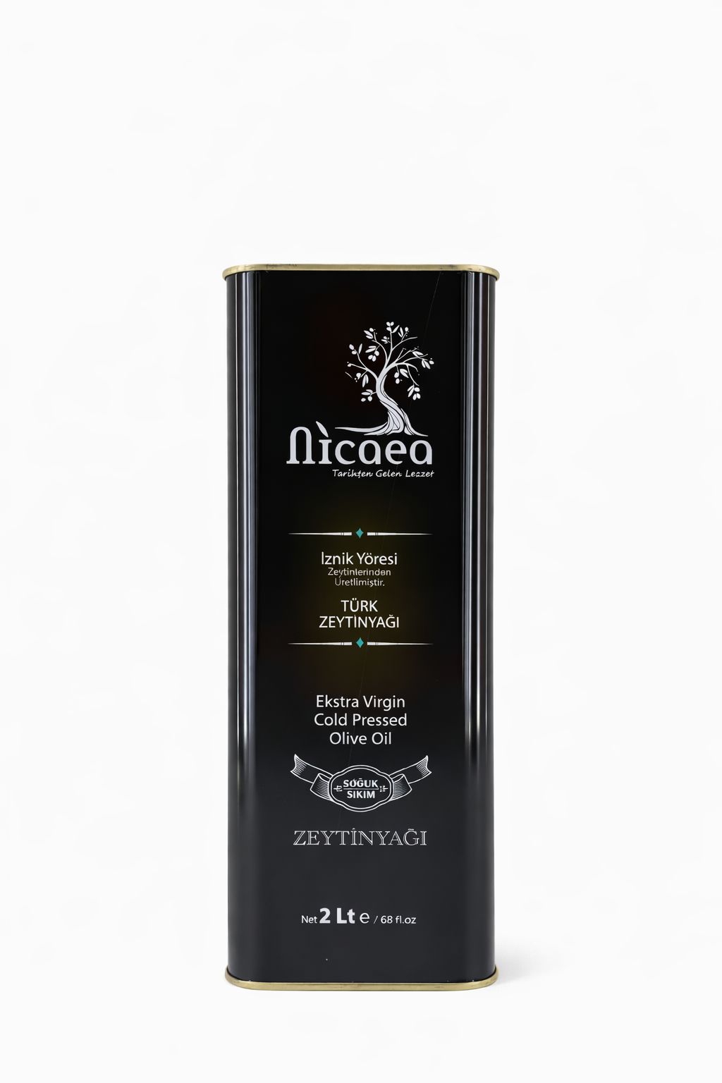 Natürel Sızma Soğuk Sıkım Zeytinyağı 0,3 Asit  - 2 Lt. Teneke