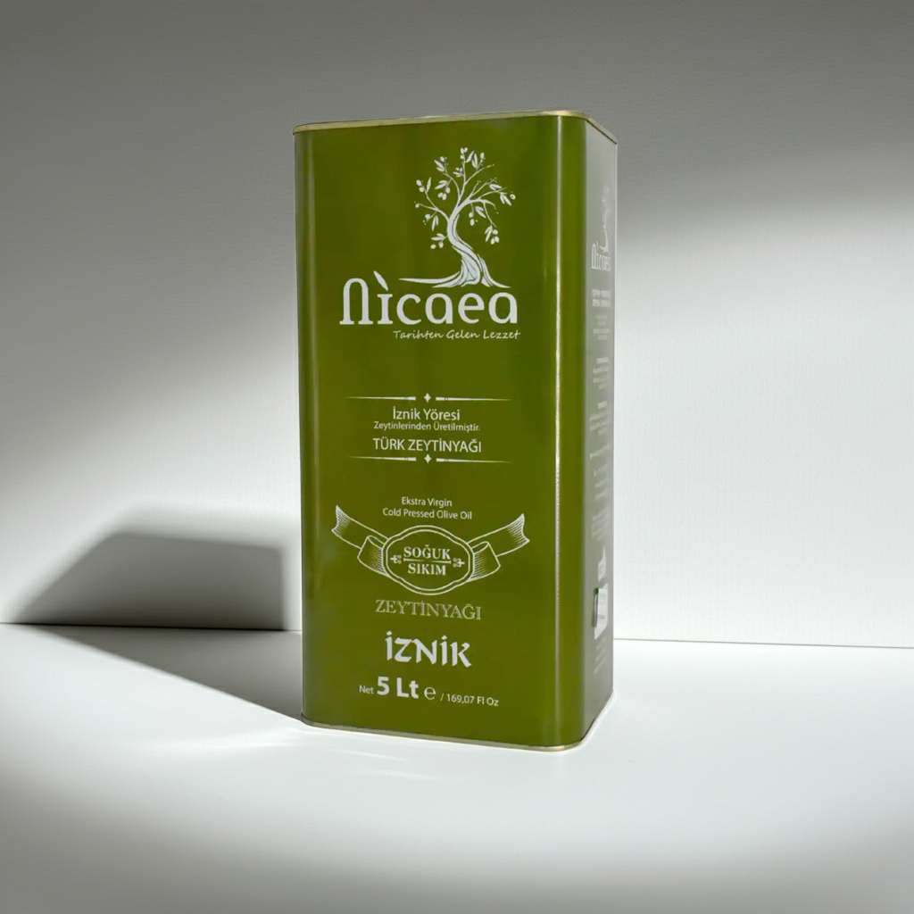 YENİ MAHSUL Natürel Sızma Soğuk Sıkım Zeytinyağı 0,4 Asit   - 5 Lt. Teneke