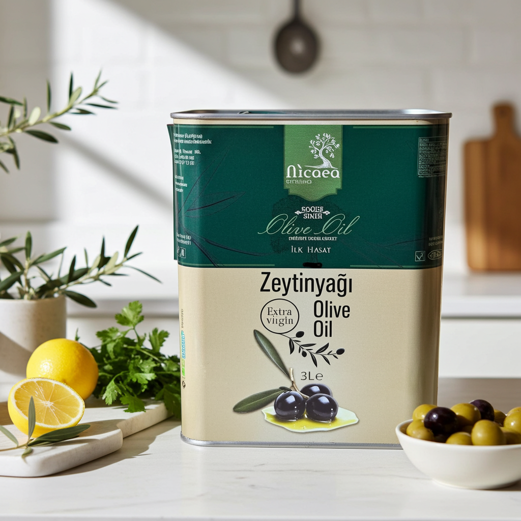 İlk Hasat  Soğuk Sıkım Natural Sızma Zeytinyağı 3 Lt. Teneke kutu