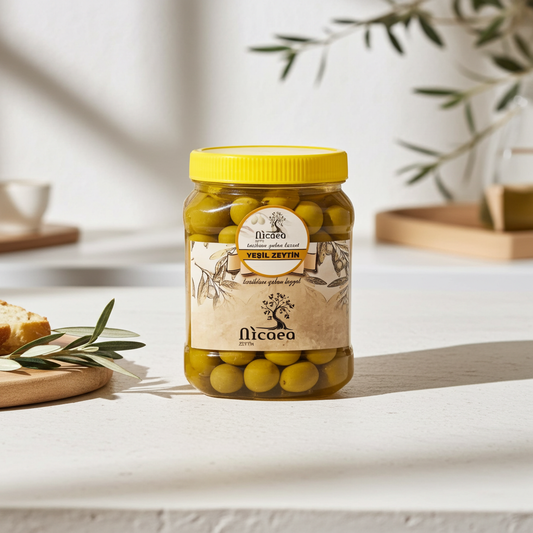 Edremit Çizik Yeşil Zeytin - 1 Kg YENİ MAHSUL