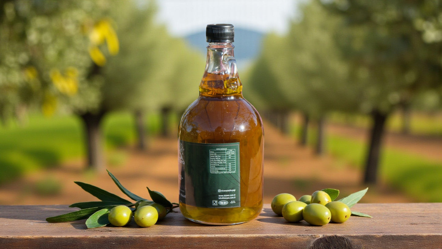 Erken Hasat Soğuk Sıkım Naturel Sızma Zeytinyağı - 1 Lt. Galon Şişe