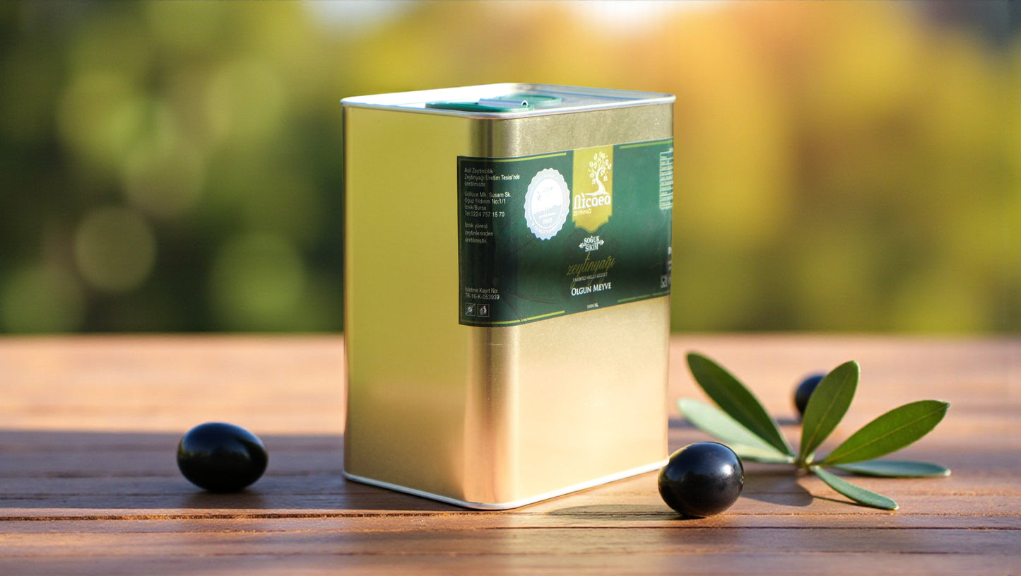 Natural Sızma Soğuk Sıkım Zeytinyağı 0,3 Asit - 3 Lt. Teneke Kutu