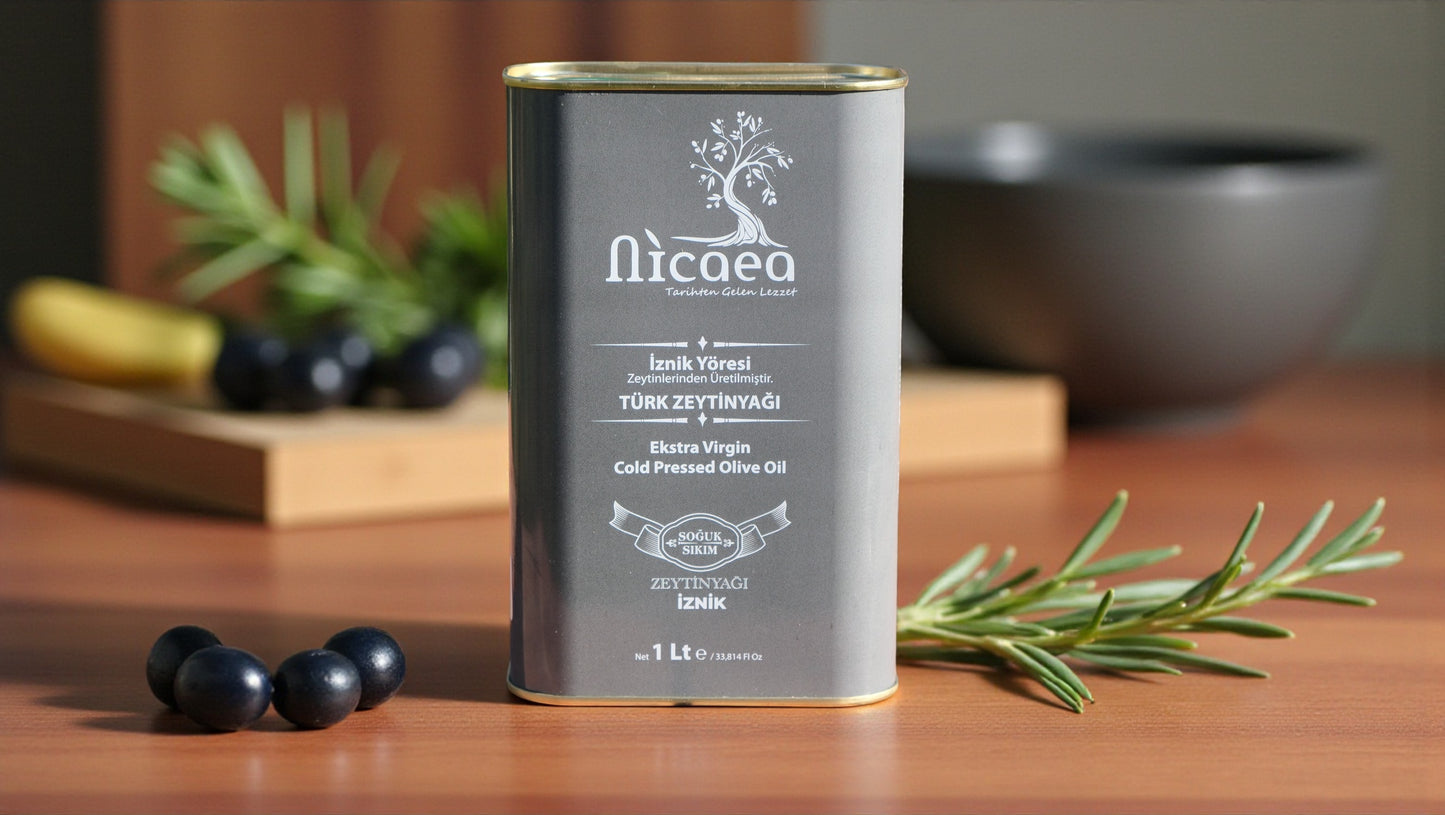 Erken Hasat Soğuk Sıkım Natural Sızma Zeytinyağı  - 1 Lt. Teneke