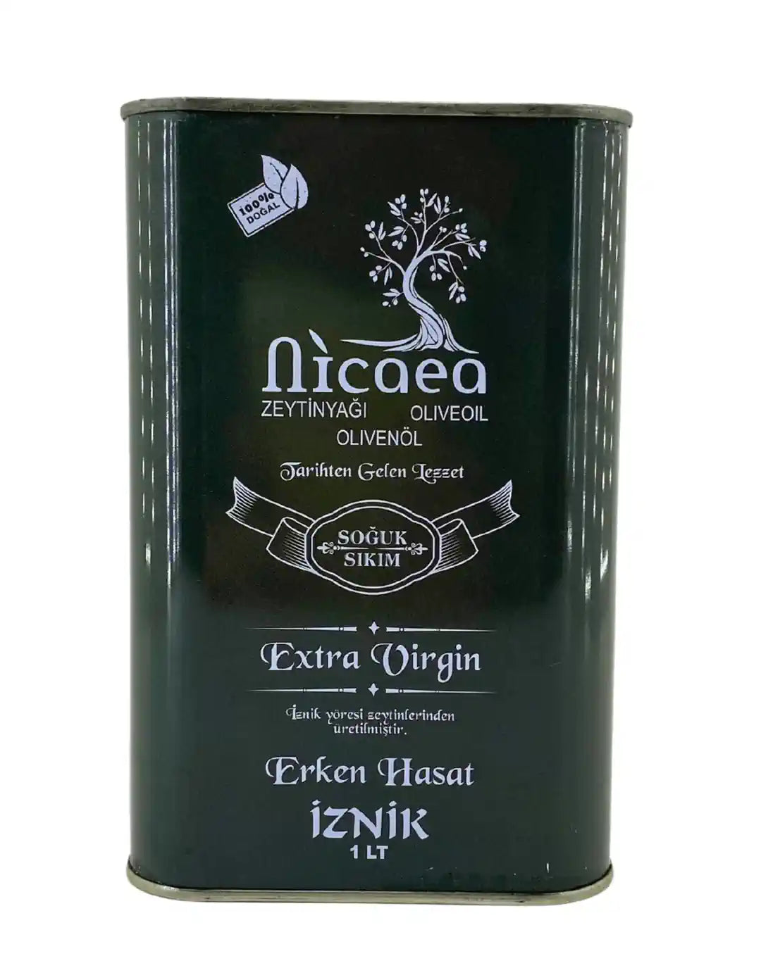 Natural Sızma Soğuk Sıkım Zeytinyağı 0,3 ASİT - 1 Lt. Teneke