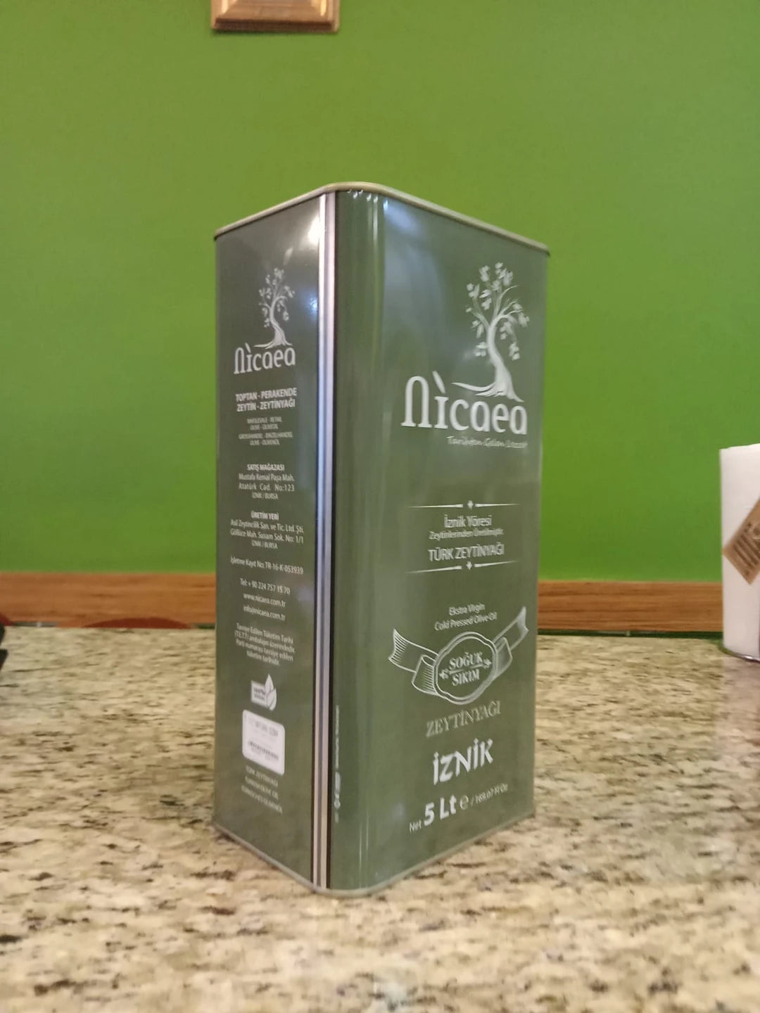 Natürel Sızma Soğuk Sıkım Zeytinyağı 0,4 Asit  - 5 Lt. Teneke