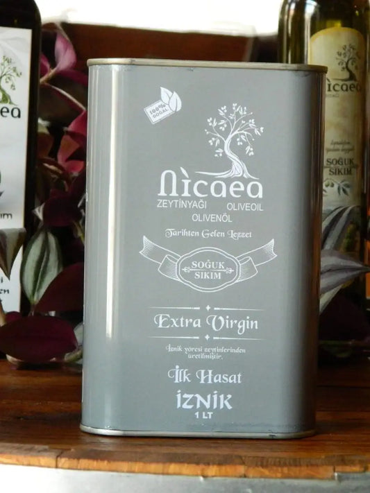 YENİ MAHSUL İlk Hasat Soğuk Sıkım Naturel Sızma Zeytinyağı - 1 lt. Teneke