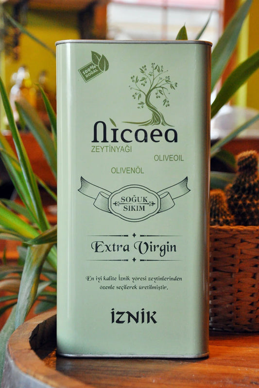 YENİ MAHSUL İlk Hasat Soğuk Sıkım Naturel Sızma Zeytinyağı - 5 Lt. Teneke