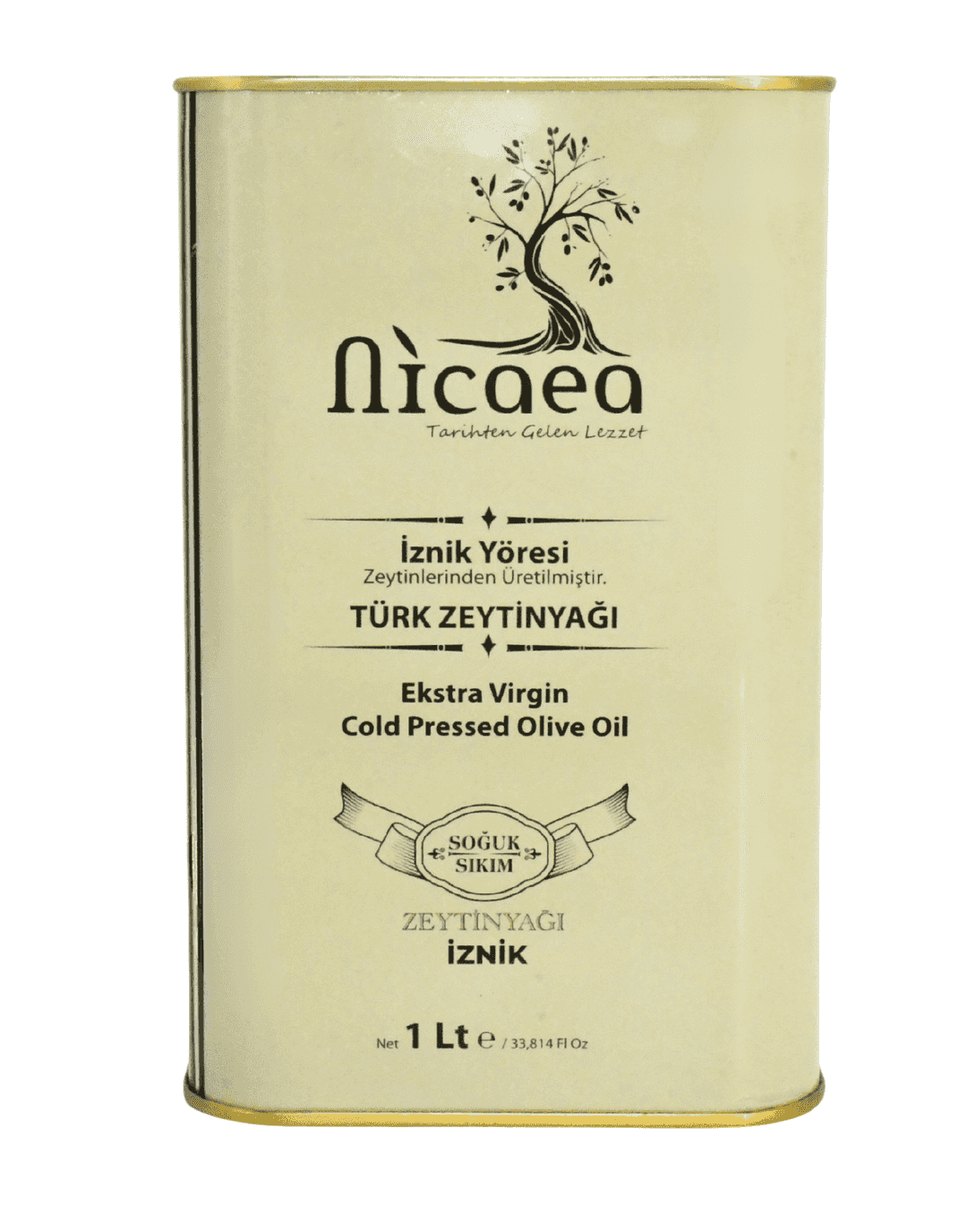 YENİ MAHSUL İlk Hasat Soğuk Sıkım Naturel Sızma Zeytinyağı - 1 lt. Teneke