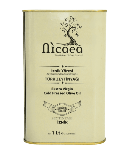 YENİ MAHSUL İlk Hasat Soğuk Sıkım Naturel Sızma Zeytinyağı - 1 lt. Teneke