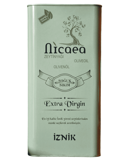 YENİ MAHSUL İlk Hasat Soğuk Sıkım Naturel Sızma Zeytinyağı - 5 Lt. Teneke