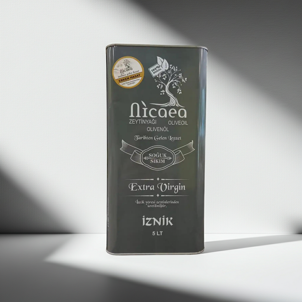 YENİ MAHSUL Erken Hasat Soğuk Sıkım Naturel Sızma Zeytinyağı - 5 Lt. 0,4 Asit