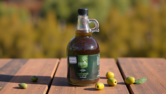 Yeni Mahsul İlk Hasat Soğuk Sıkım Naturel Sızma Zeytinyağı - 1 Lt. Galon Şişe - Nicaea Zeytinyağı