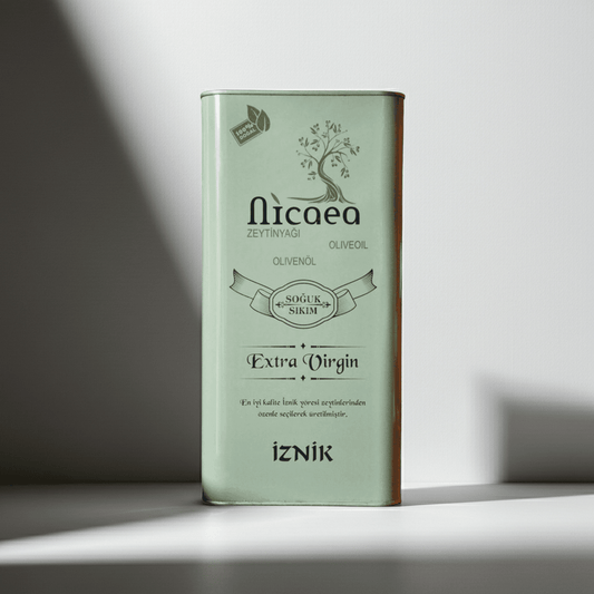 Yeni Mahsul İlk Hasat Soğuk Sıkım Naturel Sızma Zeytinyağı - 5 Lt. - Nicaea Zeytinyağı