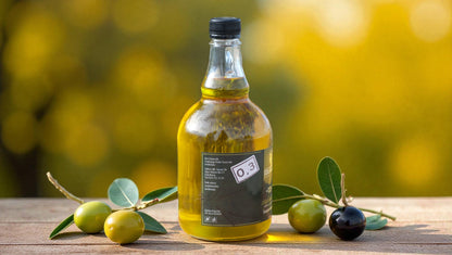 Yeni Mahsul Olgun Hasat Natürel Sızma Soğuk Sıkım Zeytinyağı 0,3 Asit - 1 Lt. Galon Şişe - Nicaea Zeytinyağı